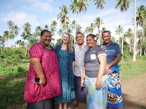 Molly Harriss Olson at BPP launch in Samoa